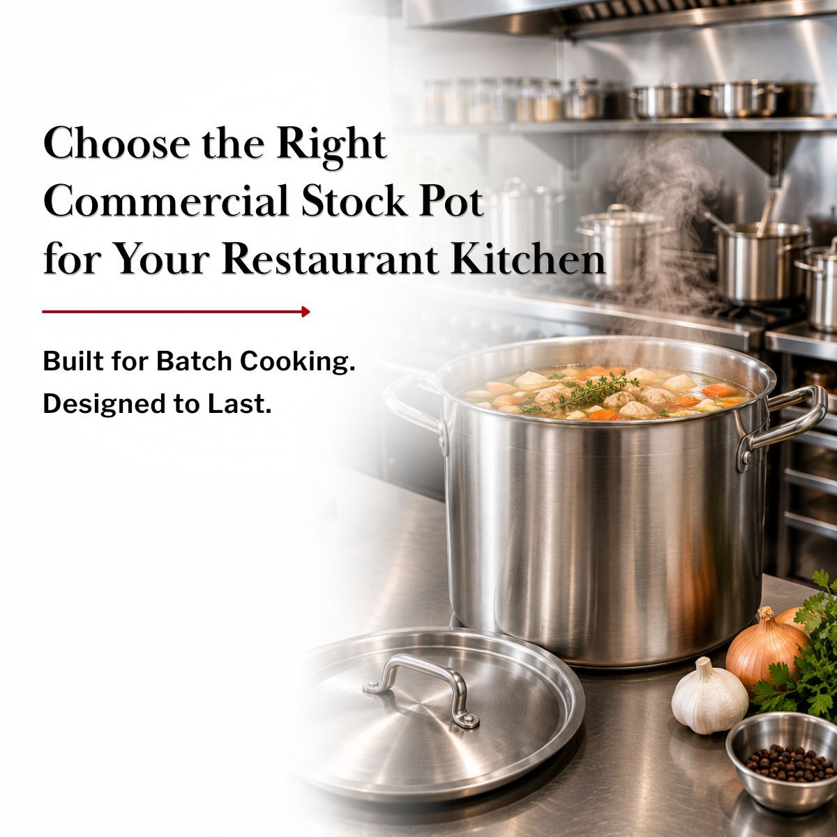How to Choose the Right Commercial Stock Pot for Your Restaurant Kitchen