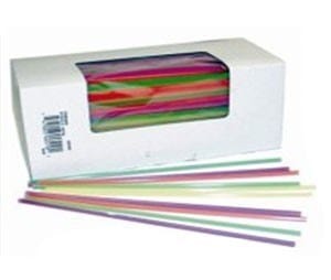 0 Food Service Supplies BS8RED COLLINS STRAW 8" RED 500/pack