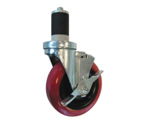 Omcan 14395 5" Industrial Caster for Worktables with Brake | Denson CFE