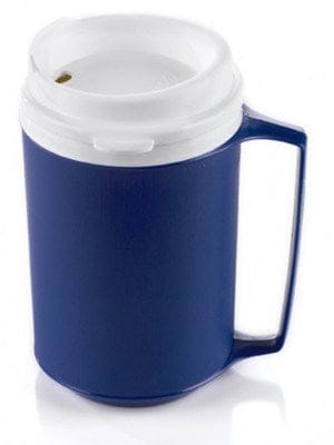 Aladdin Temp-Rite Canada Inc. Food Service Supplies Each / Blue Aladdin Temp-Rite K112L Insulated Mug 12 oz. with Lid, Royal Blue/White | Denson CFE