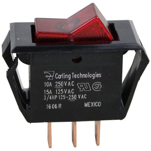 AllPoints Foodservice Parts & Supplies - Supplier Parts & Service Each AllPoints 421218 - On/Off 3 Tab Lighted Rocker Switch | Denson CFE