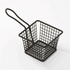 American Metalcraft Food Service Supplies American Metalcraft FRYB443 4" x 4" x 3" Black Powder-Coated Iron Square Mini Fry Basket with 4" Handle