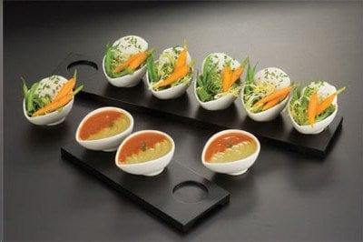 American Metalcraft Food Service Supplies Each American Metalcraft PORB30 White 6.5 oz Square Porcelain Sauce Cup, 3-1/4" x 3-1/4" | Denson CFE