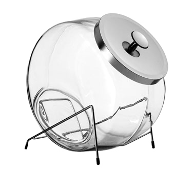 Anchor Hocking Food Service Supplies Each Anchor Hocking Glass Penny Candy Jar with Chrome Cover, 1/2 Gallon | Denson CFE