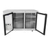 Atosa Bar Refrigeration Each Atosa MBB59GGR Glass Door Stainless Steel Back Bar Cooler, 59" | Denson CFE
