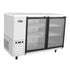 Atosa Bar Refrigeration Each Atosa MBB59GGR Glass Door Stainless Steel Back Bar Cooler, 59" | Denson CFE