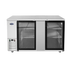 Atosa Bar Refrigeration Each Atosa MBB69GGR Back Bar Cooler Two-Section, 68"W x 28-1/10"D x 40-1/10"H | Denson CFE