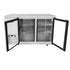 Atosa Catering Equipment Bar Refrigeration Each Atosa MBB59GGR Glass Door Stainless Steel Back Bar Cooler, 59" | Denson CFE