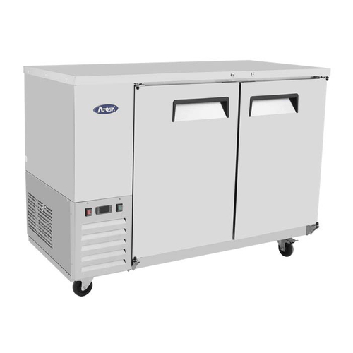 Atosa Catering Equipment Bar Refrigeration Each Atosa SBB48GRAUS1 48-Inch 2 Door Solid Stainless Back Bar Refrigerator | Denson CFE