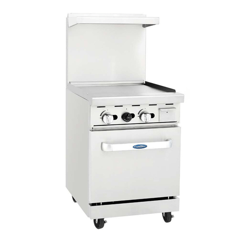 Atosa Catering Equipment Commercial Restaurant Ranges Atosa AGR-24G 24 Inch Gas Range with 24 Inch Griddle and One 20 Inch Oven | Denson CFE