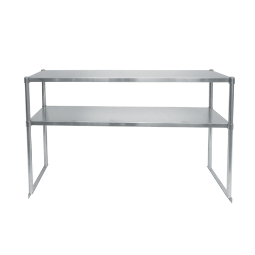 Atosa Catering Equipment Commercial Work Tables and Stations Each Atosa MROS-4RE - 48 Inch Stainless Steel Double Over Shelf | Denson CFE