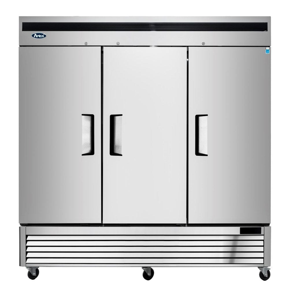 Atosa Catering Equipment Reach-In Refrigerators and Freezers Each Atosa MBF8508GR Bottom Mount Reach-In Three Door Refrigerator 82" | Denson CFE