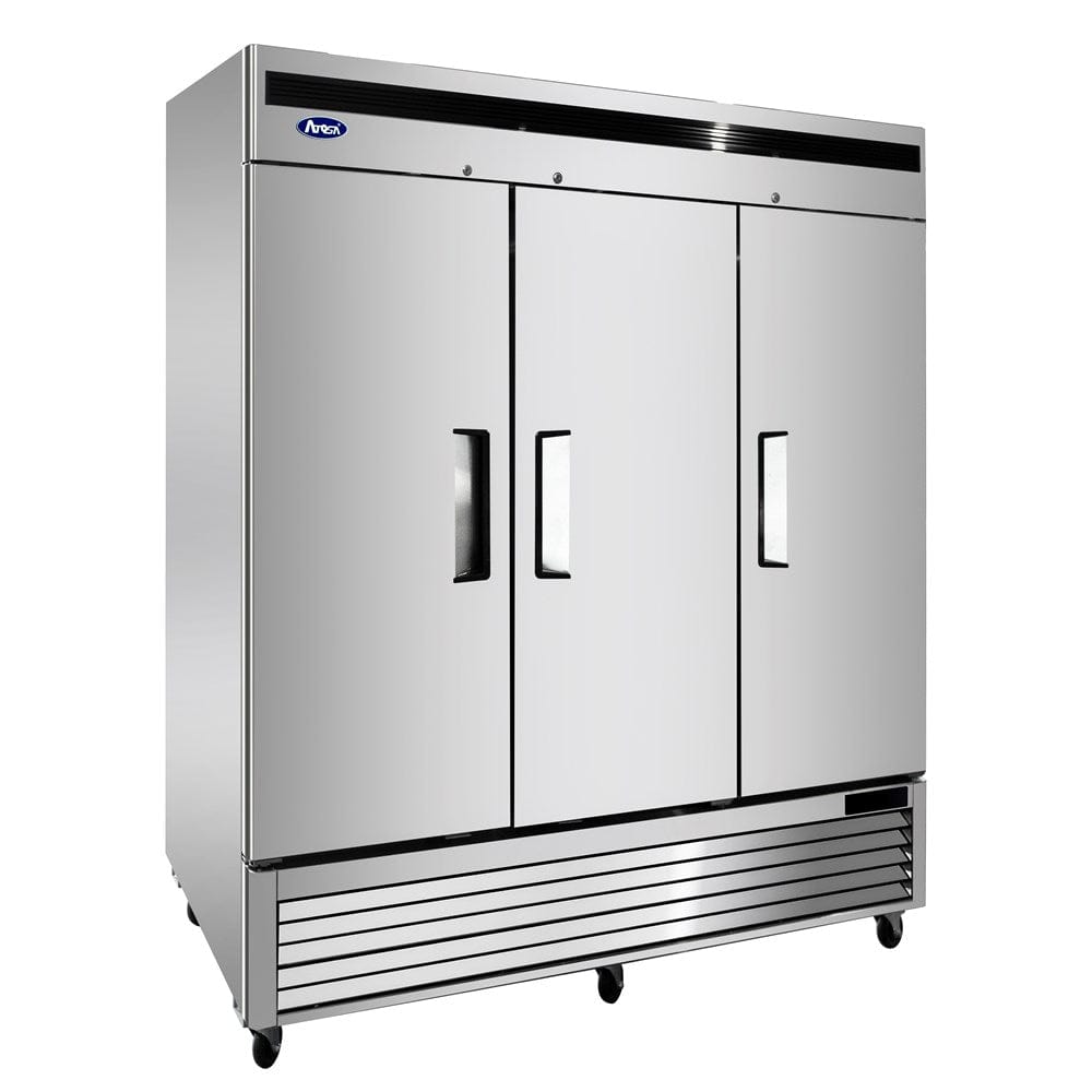 Atosa Catering Equipment Reach-In Refrigerators and Freezers Each Atosa MBF8508GR Bottom Mount Reach-In Three Door Refrigerator 82" | Denson CFE