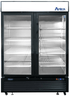 Atosa Catering Equipment Reach-In Refrigerators and Freezers Each Atosa MCF8721ES Freezer Merchandiser Two-Section 54-2/5"W x 31-1/2"D x 81-1/5"H | Denson CFE