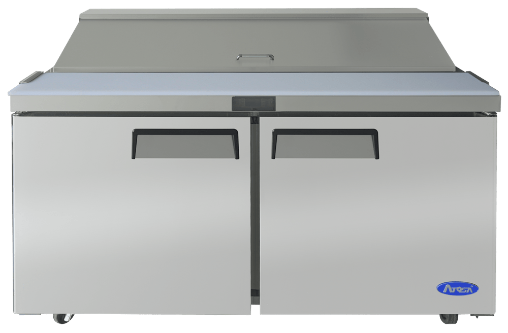 Atosa Catering Equipment Refrigerated Prep Tables Each Atosa MSF8303 60" 2-Door Sandwich Prep Table | Denson CFE