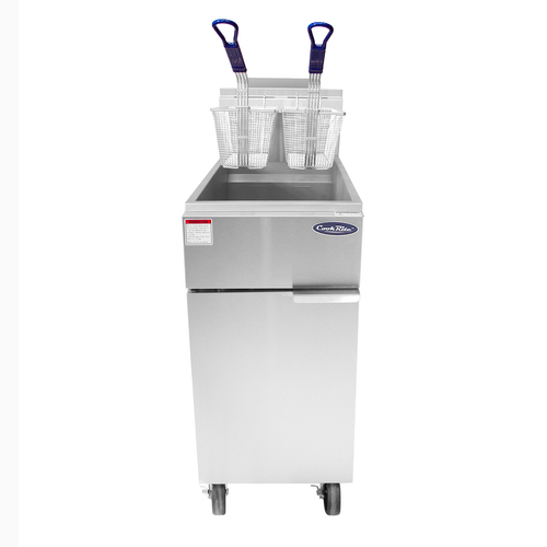 Atosa Commercial Fryers Atosa ATFS-50 Stainless Steel Deep Fryer 50 Pounds | Denson CFE