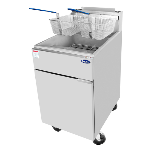 Atosa Commercial Fryers Each / Natural Gas Atosa ATFS-75 Stainless Steel Deep Fryer 75 Pounds | Denson CFE