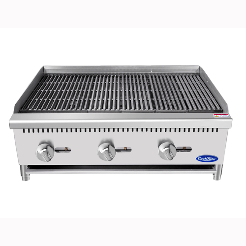 Atosa Commercial Grills Each Atosa ATCB-36 36 Inch Countertop Radiant Natural Gas Charbroiler - 105000 BTU | Denson CFE