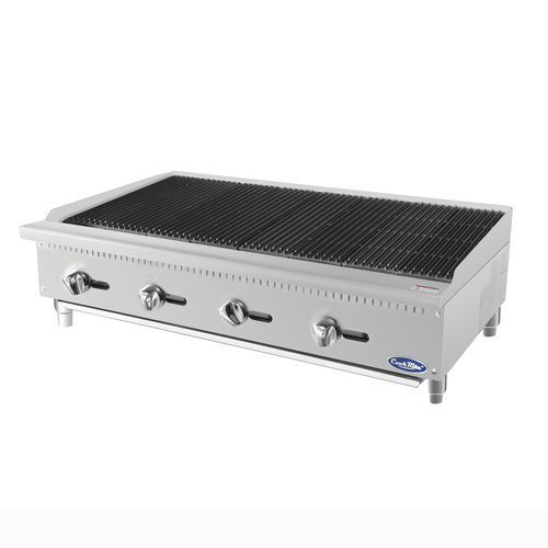 Atosa Commercial Grills Each Atosa ATCB-48 Countertop Radiant Natural Gas Charbroiler 48 Inch - 140000 BTU | Denson CFE
