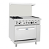 Atosa Commercial Restaurant Ranges Each Atosa AGR-2B24GR-NG CookRite Range Natural Gas 36"W x 31"D x 57-3/8"H | Denson CFE