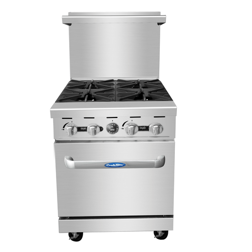 Atosa Commercial Restaurant Ranges Each Atosa AGR-4B-NG CookRite Natural Gas Range 24-Inch | Denson CFE