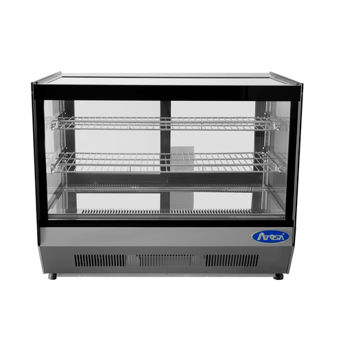 Atosa Food Display and Merchandising Each Atosa CRDS-42 Countertop Flat Glass Refrigerated Display Case 27 Inches | Denson CFE