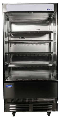 Atosa Merchandisers Each Atosa AOM-40B Open Air Merchandiser 39-3/5W x 28D x 83H Inches 14.4 Cubic Feet | Denson CFE