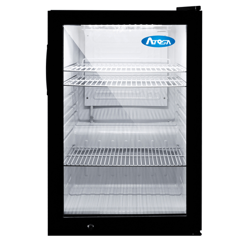 Atosa Merchandising and Display Refrigeration Each Atosa CTD-3 Countertop Glass Door Refrigerated Merchandiser 17 Inches | Denson CFE