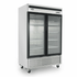 Atosa Merchandising and Display Refrigeration Each Atosa MCF8707GR Two Glass Door Merchandiser Refrigerator - 44.8 cu ft, Stainless Steel | Denson CFE