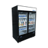 Atosa Merchandising and Display Refrigeration Each Atosa MCF8727GR Two Section Sliding Glass Door Merchandiser Refrigerator - 44.9 cu ft, Black Steel | Denson CFE