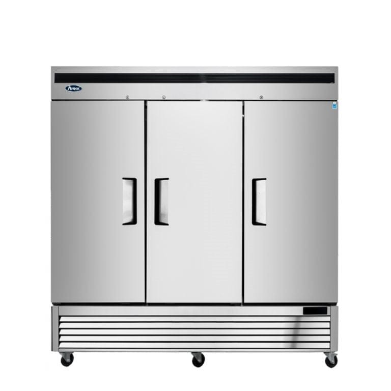 Atosa Reach-In Refrigerators and Freezers Each Atosa MBF8504GR Bottom Mount Reach-In Three-Door Freezer, 82" | Denson CFE