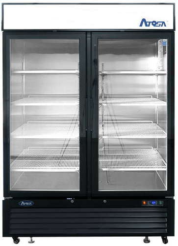 Atosa Reach-In Refrigerators and Freezers Each Atosa MCF8721ES Freezer Merchandiser Two-Section 54-2/5"W x 31-1/2"D x 81-1/5"H | Denson CFE