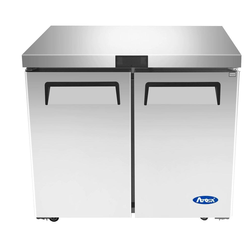Atosa Reach-In Refrigerators and Freezers Each Atosa MGF36FGR Undercounter Freezer Reach-in Two-Section | Denson CFE