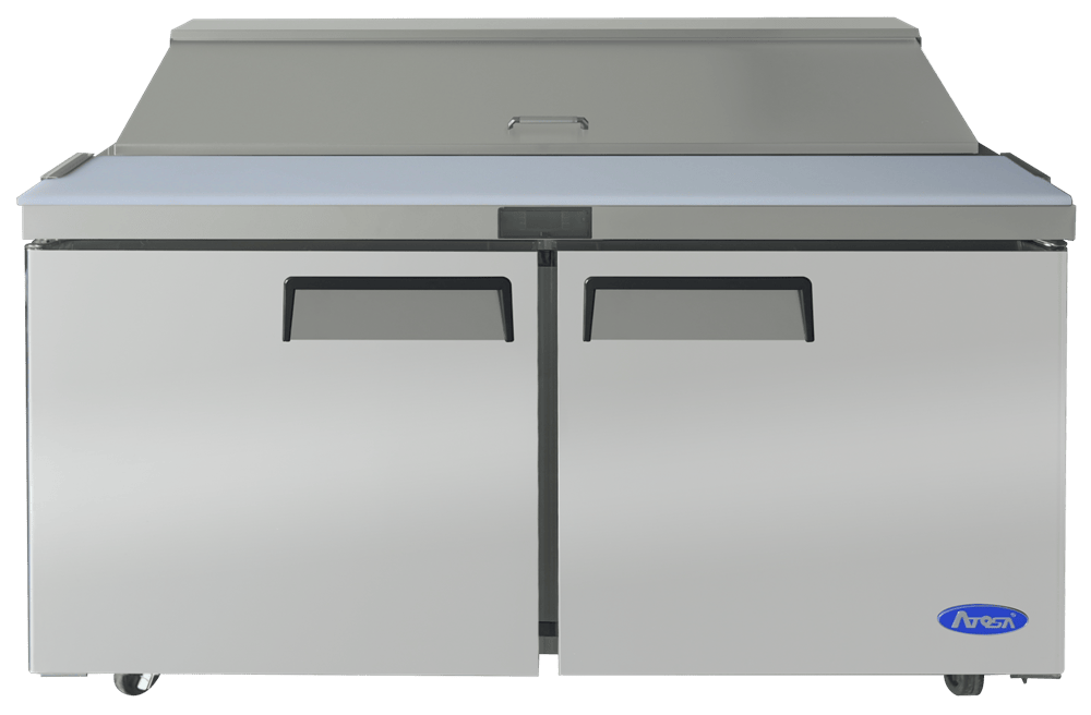 Atosa Refrigerated Prep Tables Each Atosa MSF8303 60" 2-Door Sandwich Prep Table | Denson CFE