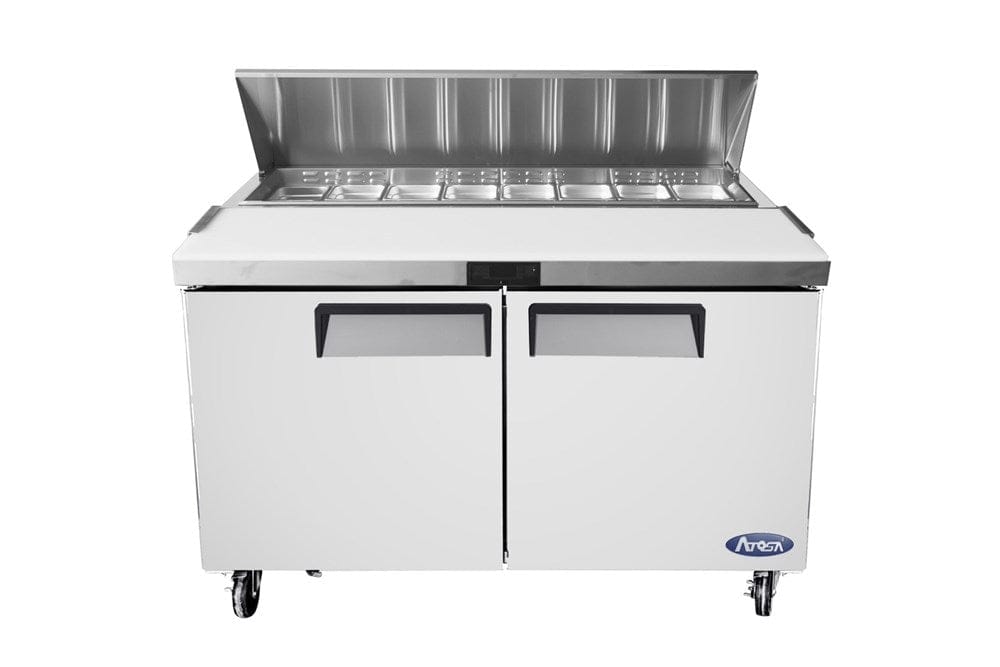Atosa Refrigerated Prep Tables Each Atosa MSF8303 60" 2-Door Sandwich Prep Table | Denson CFE