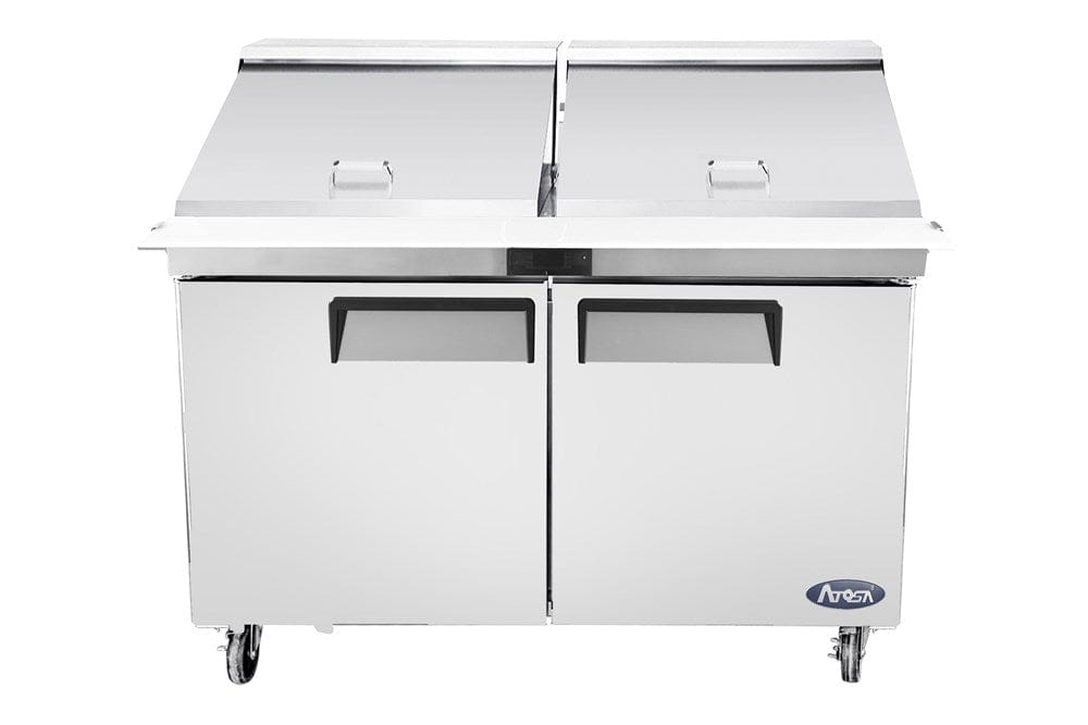 Atosa Refrigerated Prep Tables Each Atosa MSF8307 60" Mega Top 2-Door Sandwich Prep Table | Denson CFE
