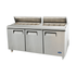 Atosa Refrigerated Prep Tables Each Atosa MSF8308GR Sandwich/Salad Mega Top Refrigerator Three-Section | Denson CFE