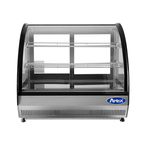 Atosa Refrigeration & Ice Each Atosa CRDC-35 Countertop Curved Glass Refrigerated Display Case 27 Inches | Denson CFE