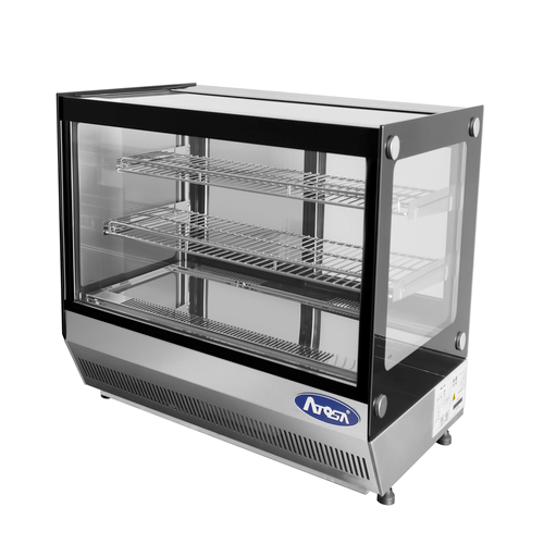 Atosa Refrigeration & Ice Each Atosa CRDS-42 Countertop Flat Glass Refrigerated Display Case 27 Inches | Denson CFE