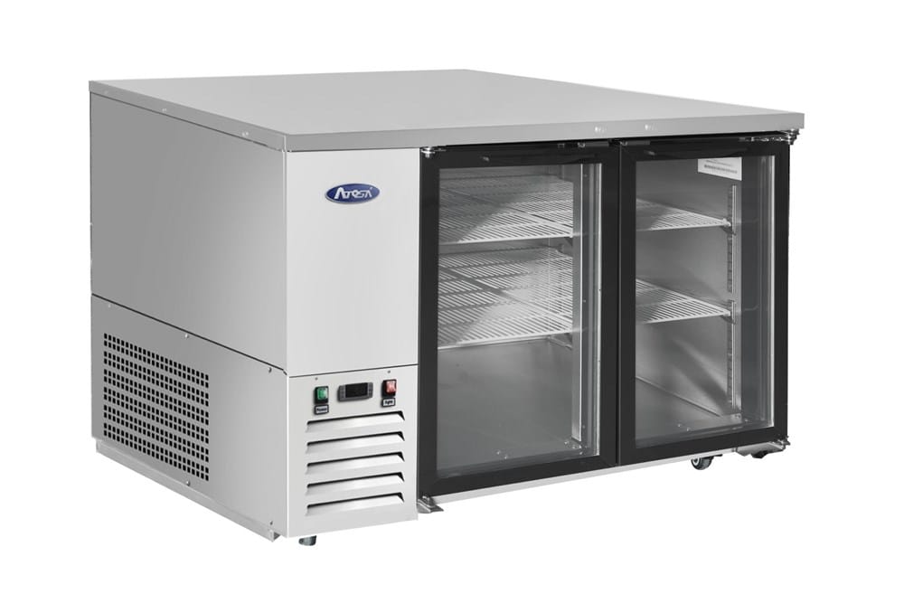 Atosa Refrigeration & Ice Each Atosa MBB48GGR Stainless Steel Glass Door Back Bar Cooler 48 in | Denson CFE