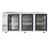 Atosa Refrigeration & Ice Each Atosa MBB90GGR Back Bar Cooler Three-Section 89 in | Denson CFE