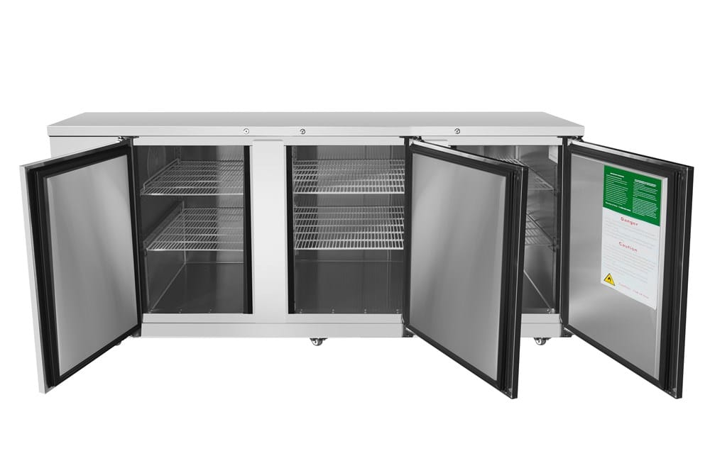 Atosa Refrigeration & Ice Each Atosa MBB90GR Stainless Steel Back Bar Cooler, 90 in | Denson CFE