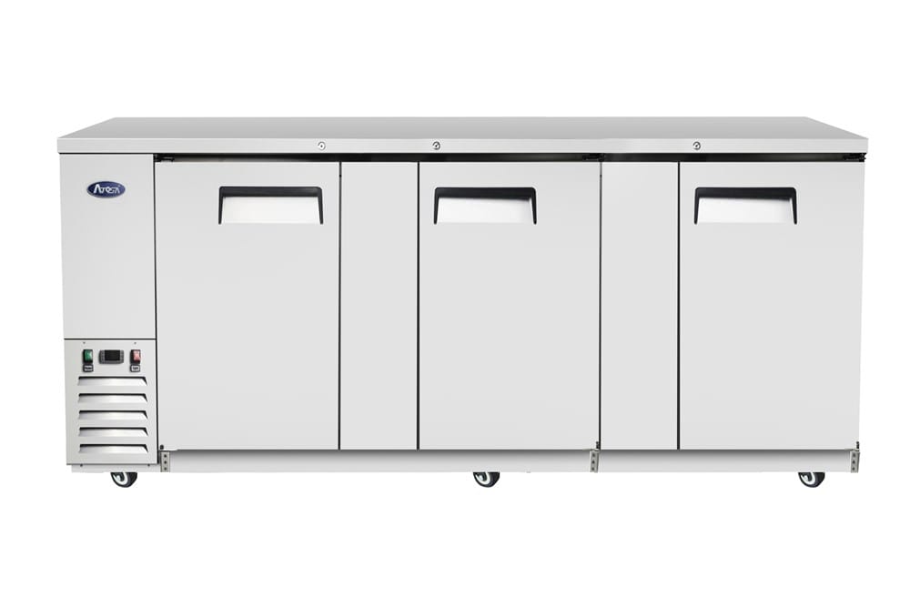 Atosa Refrigeration & Ice Each Atosa MBB90GR Stainless Steel Back Bar Cooler, 90 in | Denson CFE
