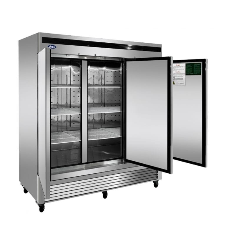 Atosa Refrigeration & Ice Each Atosa MBF8504GR Bottom Mount Reach-In Three-Door Freezer, 82 in | Denson CFE