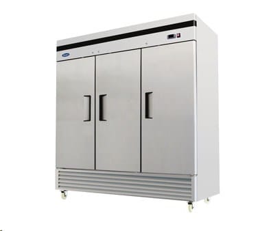 Atosa Refrigeration & Ice Each Atosa MBF8504GR Bottom Mount Reach-In Three-Door Freezer, 82 in | Denson CFE