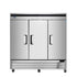 Atosa Refrigeration & Ice Each Atosa MBF8504GR Bottom Mount Reach-In Three-Door Freezer, 82 in | Denson CFE
