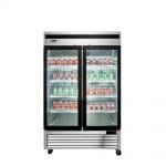 Atosa Refrigeration & Ice Each Atosa MCF8703ES Atosa MCF8703 54 in Bottom Mount 2 Glass Door Merchandiser Freezer - 44.7 Cu. Ft. | Denson CFE