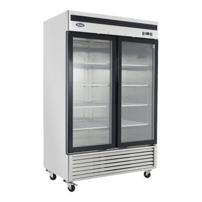 Atosa Refrigeration & Ice Each Atosa MCF8703ES Atosa MCF8703 54 in Bottom Mount 2 Glass Door Merchandiser Freezer - 44.7 Cu. Ft. | Denson CFE