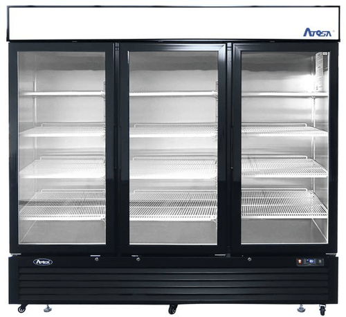 Atosa Refrigeration & Ice Each Atosa MCF8724GR Refrigerator Merchandiser Three-Section 81-9/10 x 31-1/2 x 81-1/5 Inches | Denson CFE