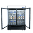 Atosa Refrigeration & Ice Each Atosa MCF8727GR Two Section Sliding Glass Door Merchandiser Refrigerator - 44.9 cu ft, Black Steel | Denson CFE